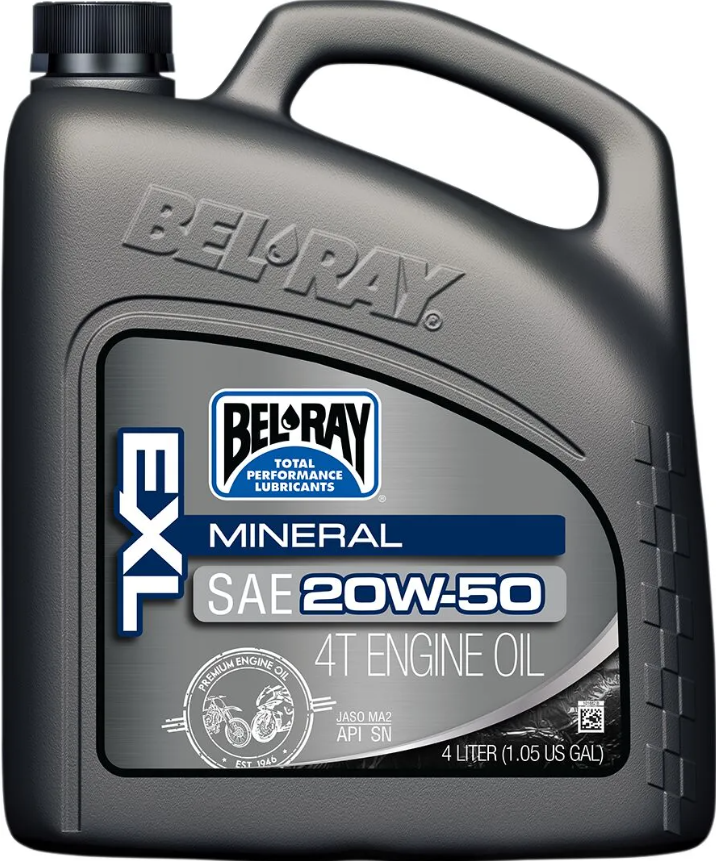 Масло BEL-RAY EXL MINERAL 4T 20W-50 4L